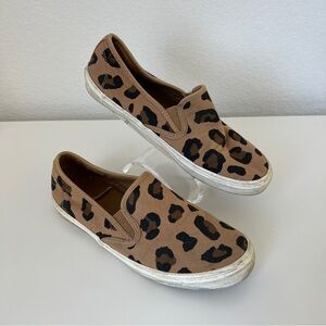 Leopard Print Slip-On Sneakers